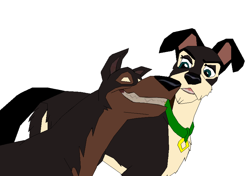 Buster hugging Ryina
