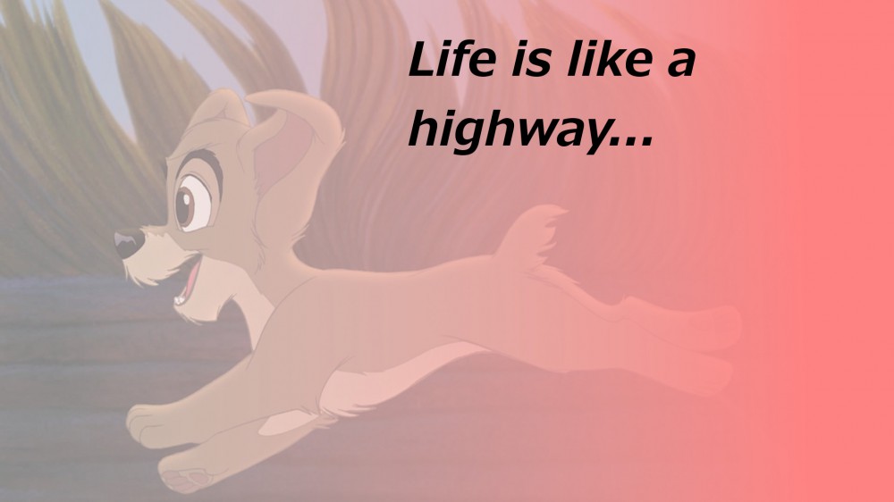Running away from time.