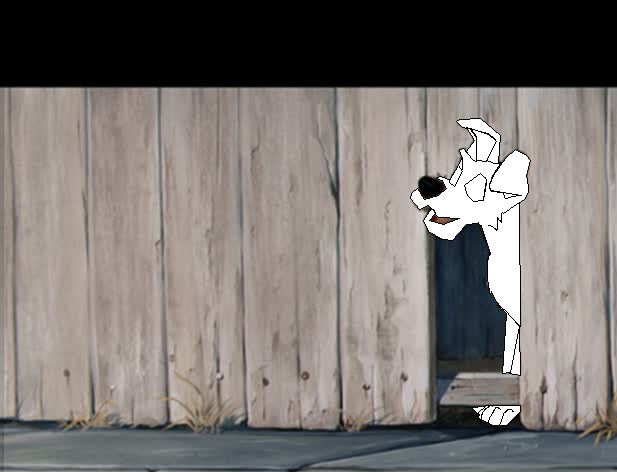               Through the fence render