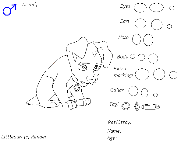 Character Template puppy *Read discription*