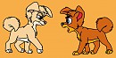 Angel and Alex argument for Scamp!