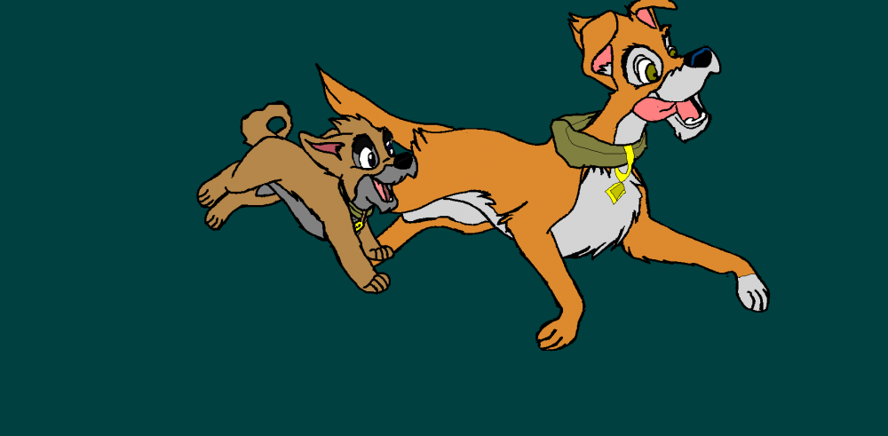 Having fun with Cyril and his son