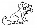 Cute girl puppy base