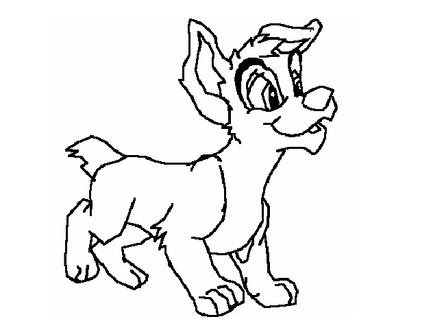 Happy male puppy base