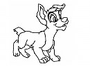 Happy male puppy base
