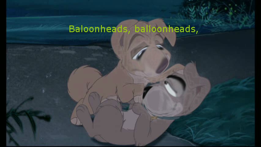 Angel and Scamp Balloonheads