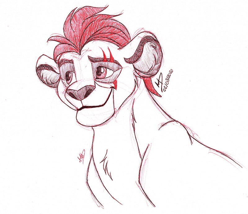 Sketch of Kion from The Lion Guard