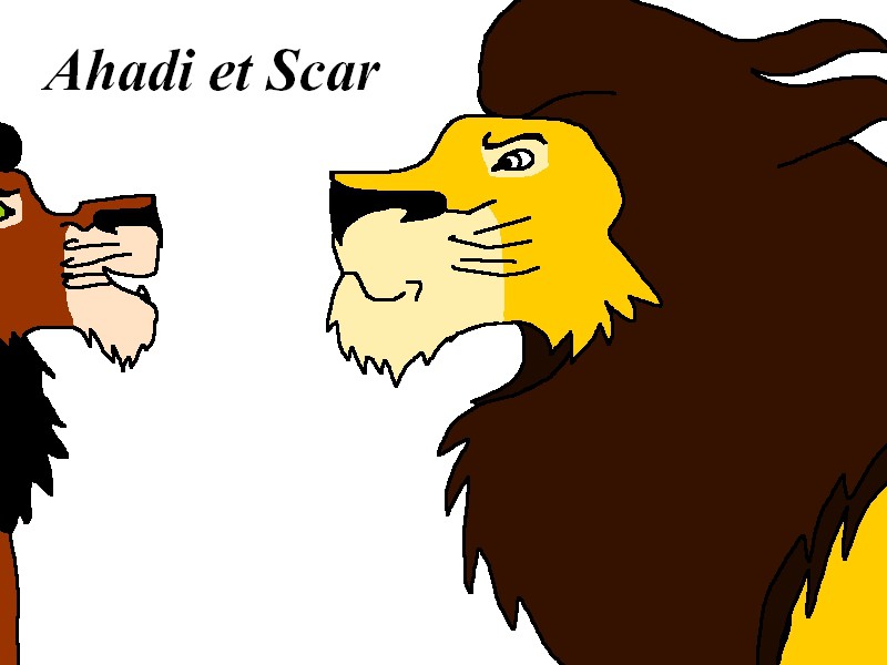 fanart Ahadi et Scar.