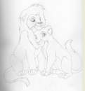 Kiara and Kovu sketch