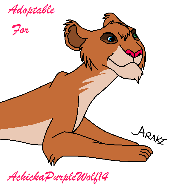 Adoptable for AchickaPurpleWolf14