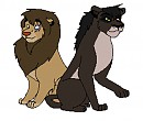 Art Trade With DakotaWereWolf - Chari and Rena
