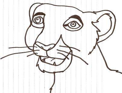 Lion smile