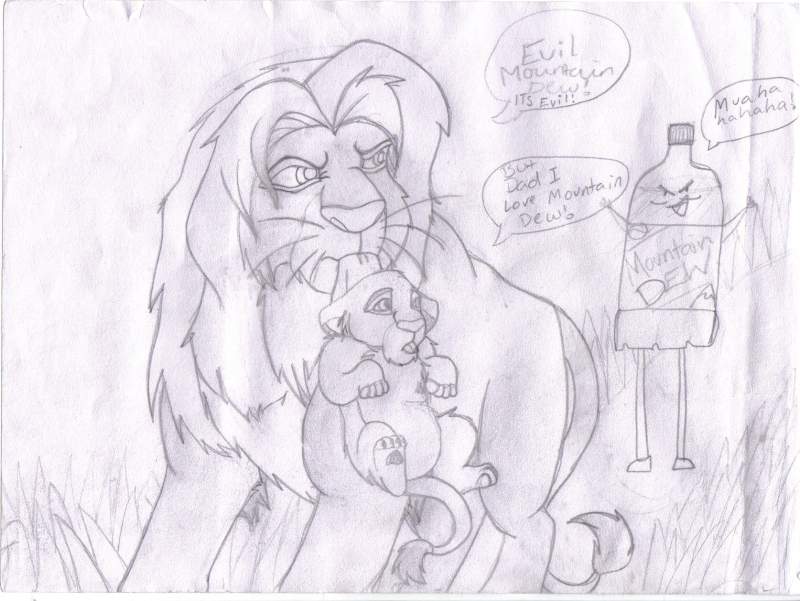 Simba Hates Mountain dew! O.O