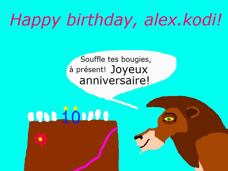 Joyeux anniversaire, alex.kodi! 