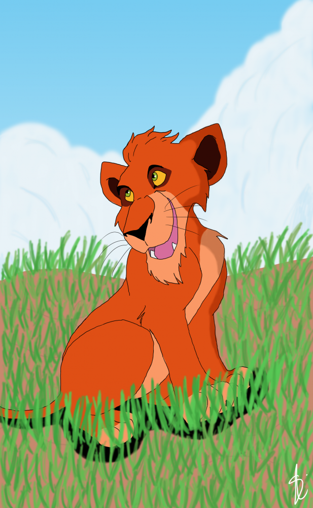 Scar étaitcomment quand il était lionceau ? 