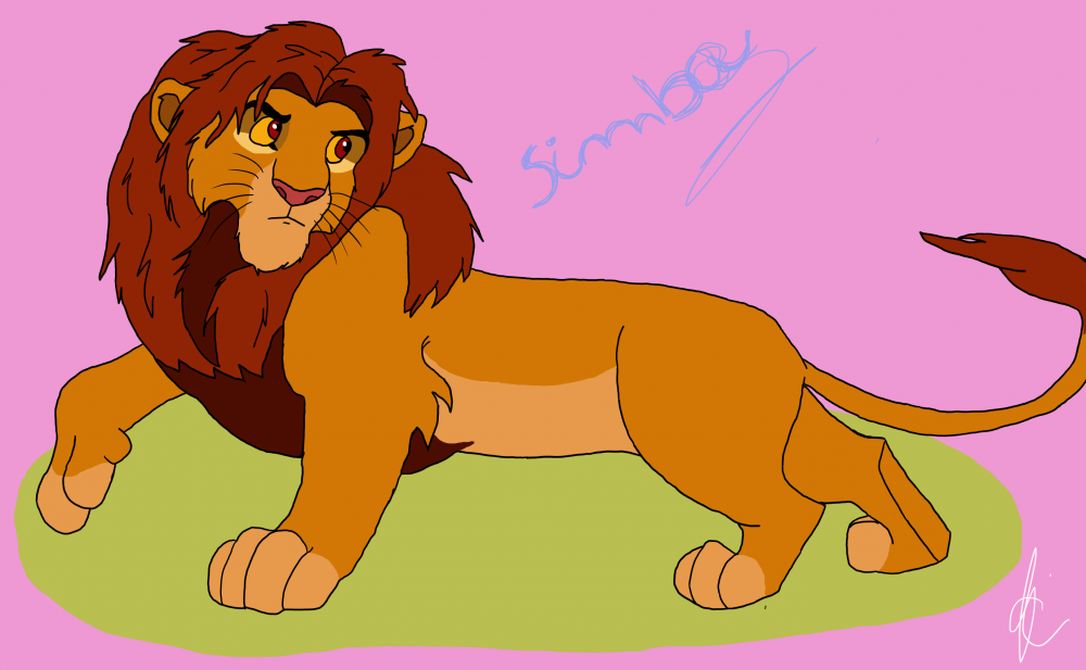 enfin, j'ai réalisé simba ! 
