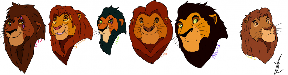 les générations du roi lion 