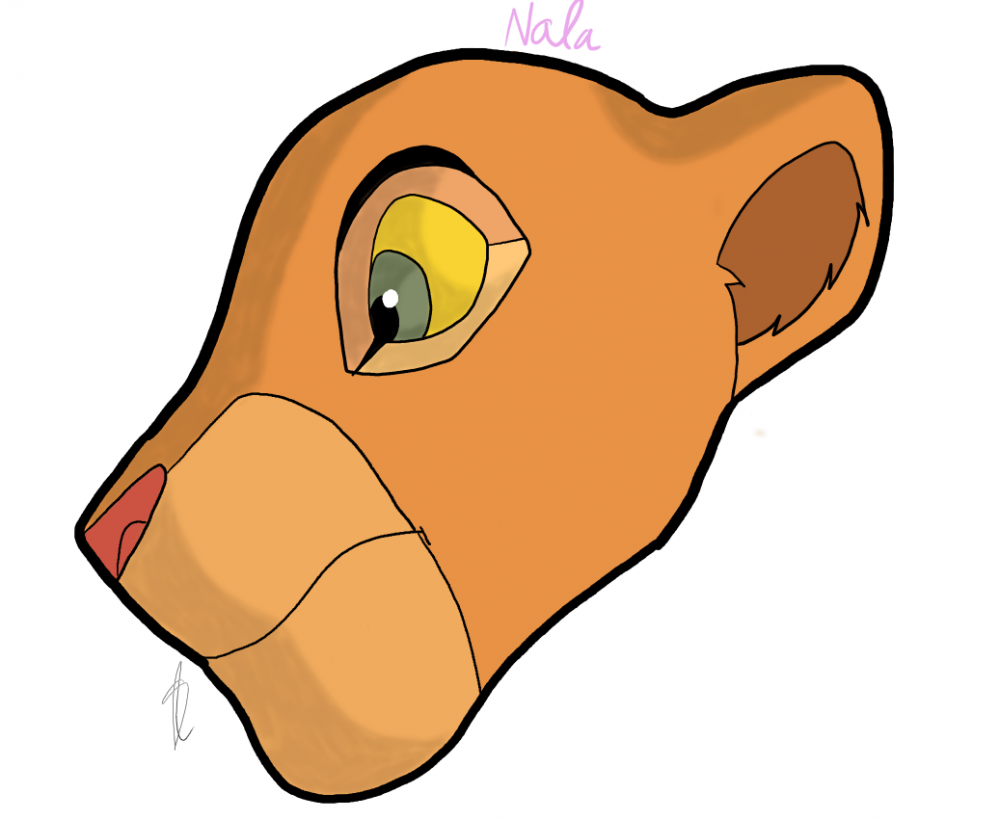j'ai dessiné Nala