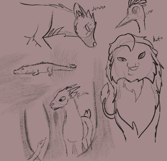 character doodles