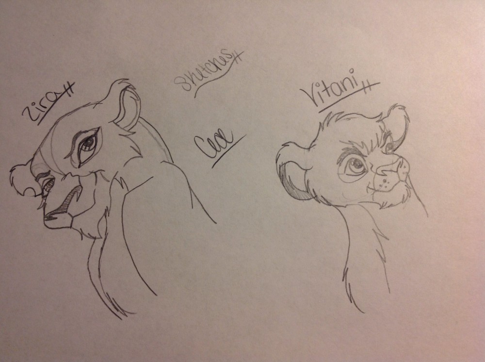 Zira and Vitani Sketch