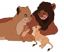 Family Time - Art Trade w/ KindRidaLioness