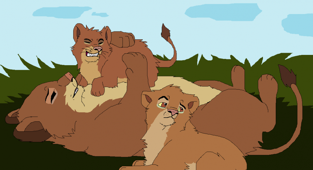 Hanging With Mom [Art Trade w/ Sky15]