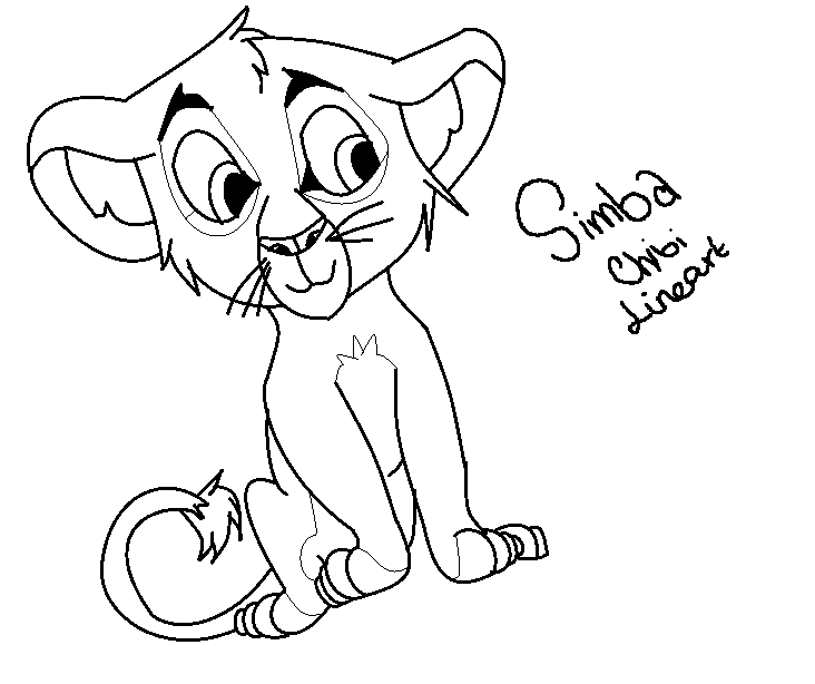 Chibi Male Lion Cub Base