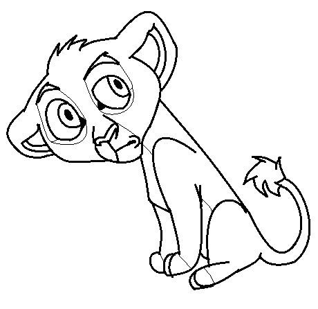 Chibi Male Outlander Lion Cub Base