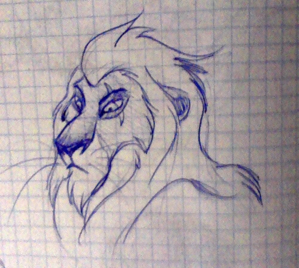 Scar notebook doodle