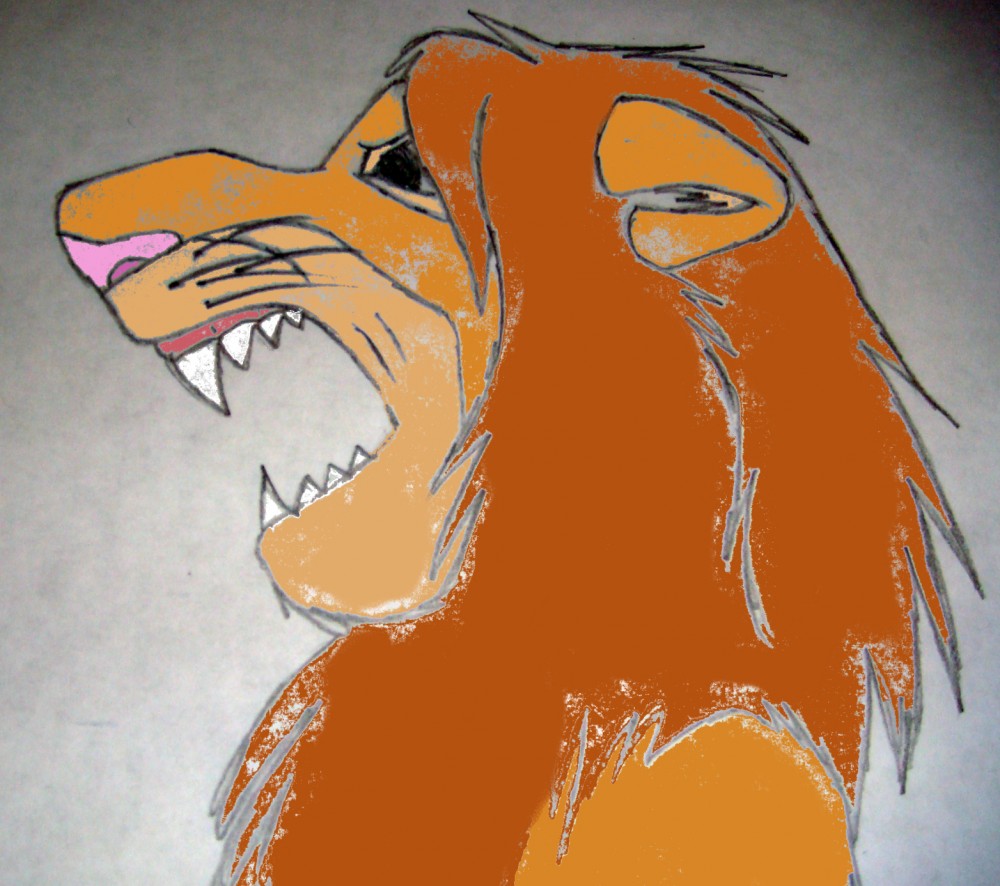 Part two of three of my drawing of Simba
