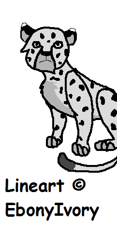 Cheetah Lineart