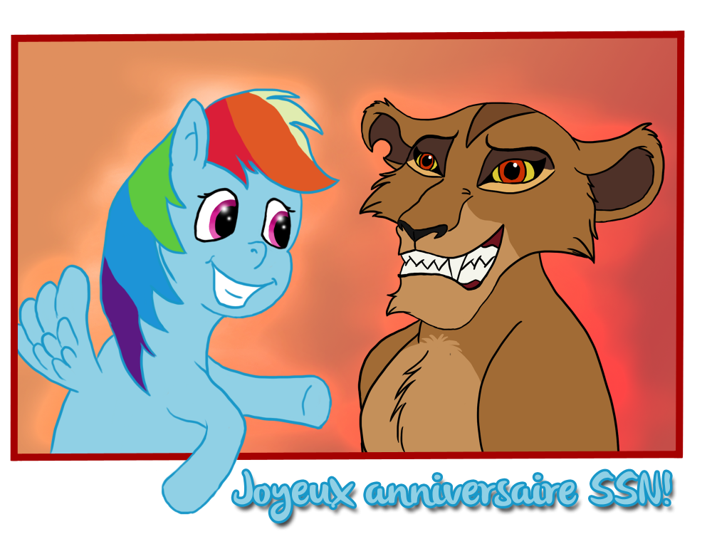Zira & Rainbow Dash - Anniv SSN