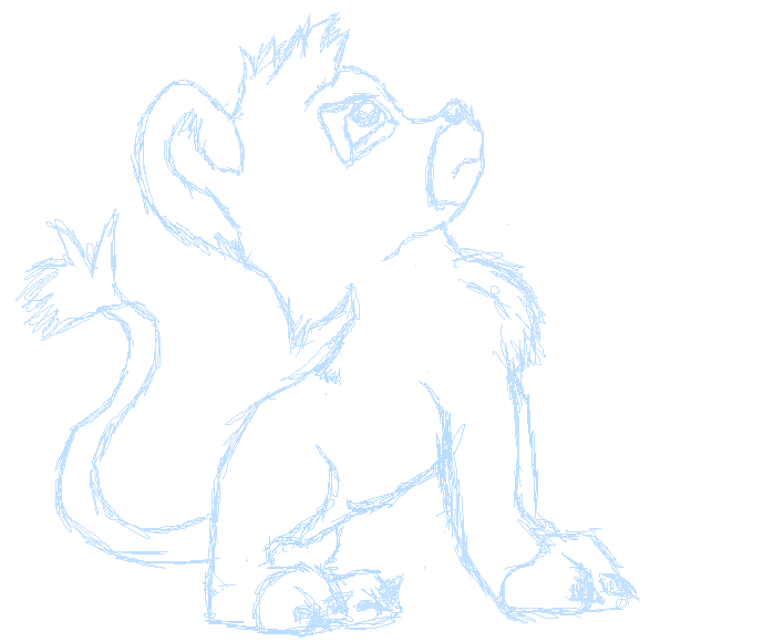 lion doodle 3