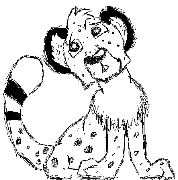 cheetah doodle