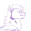 purple lion scetch