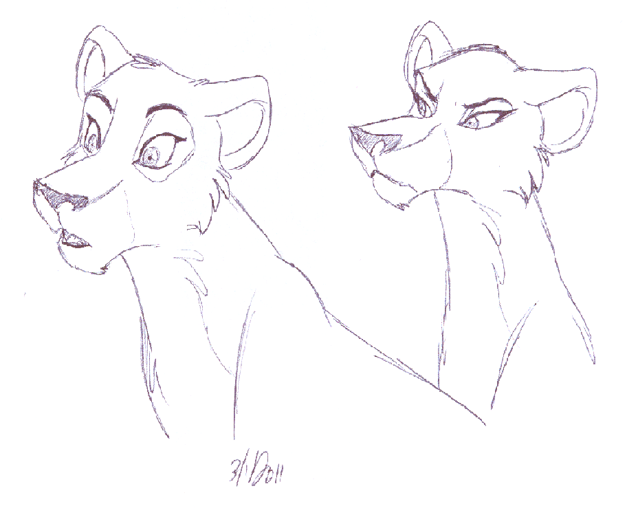 Uzuri and Laana doodle