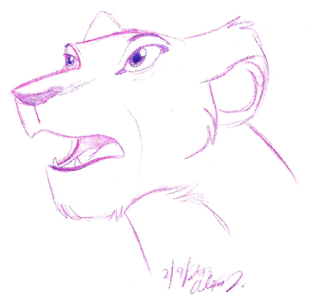shocked Nala doodle