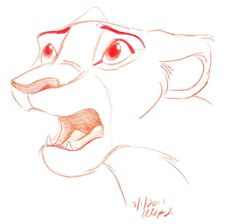 shocked Kiara doodle