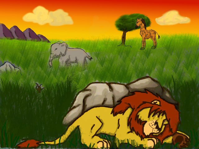 Sleepy Lion