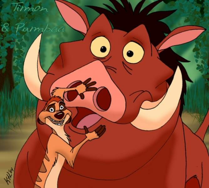 Timon and Pumbaa