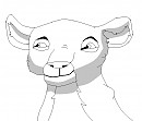 Cub looking lineart