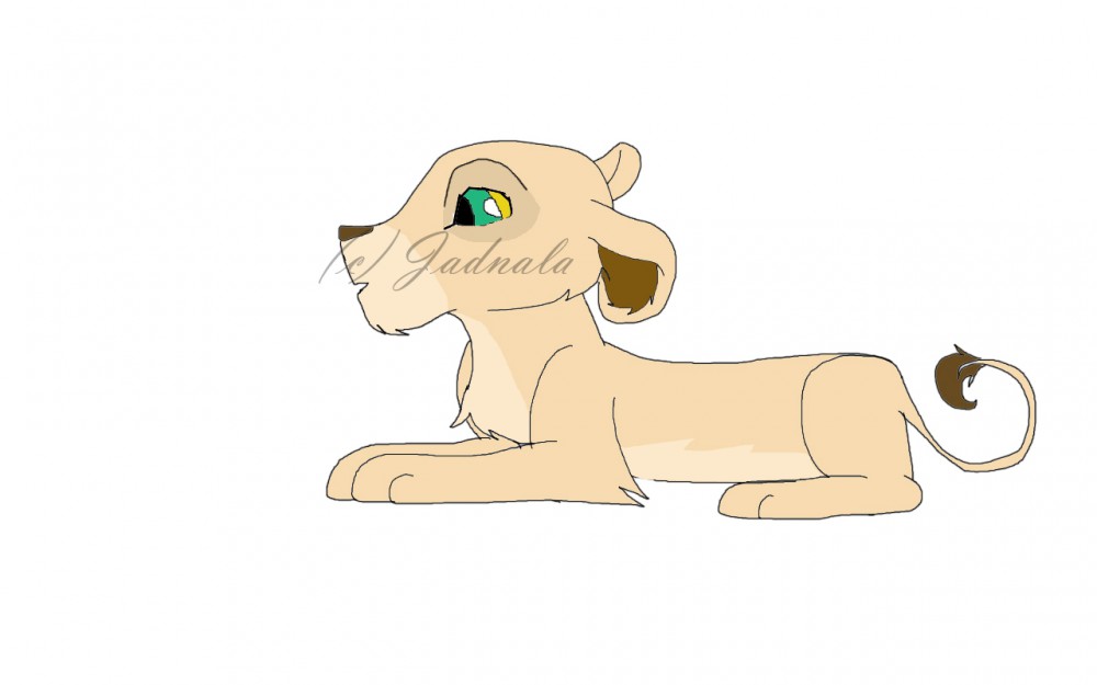 Nala bébé (version coloriée)