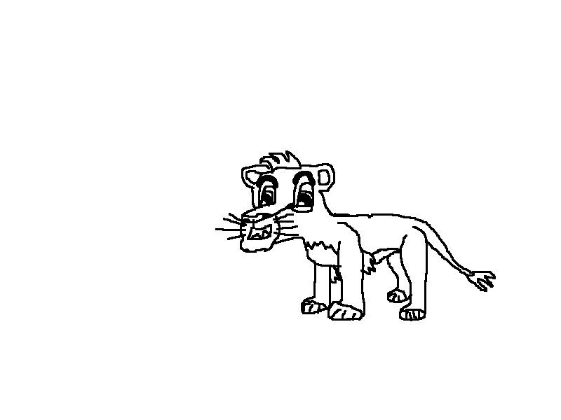 Cub Line Art
