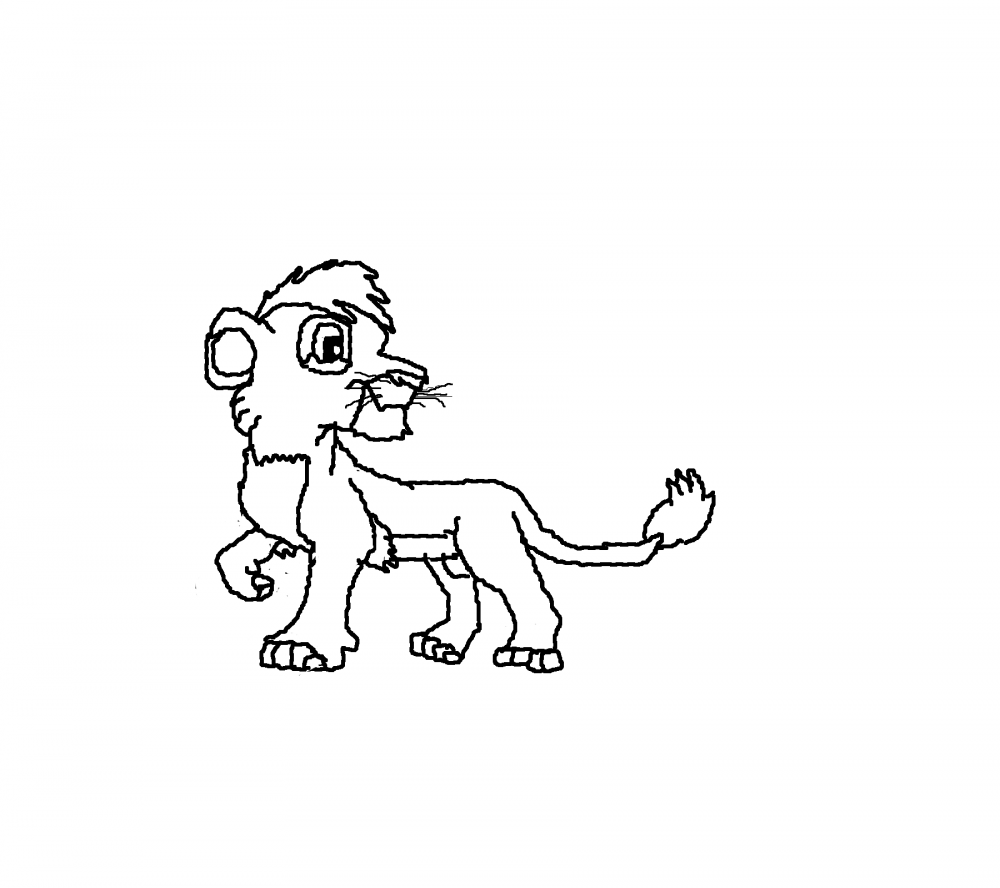 Kovu Line Art 