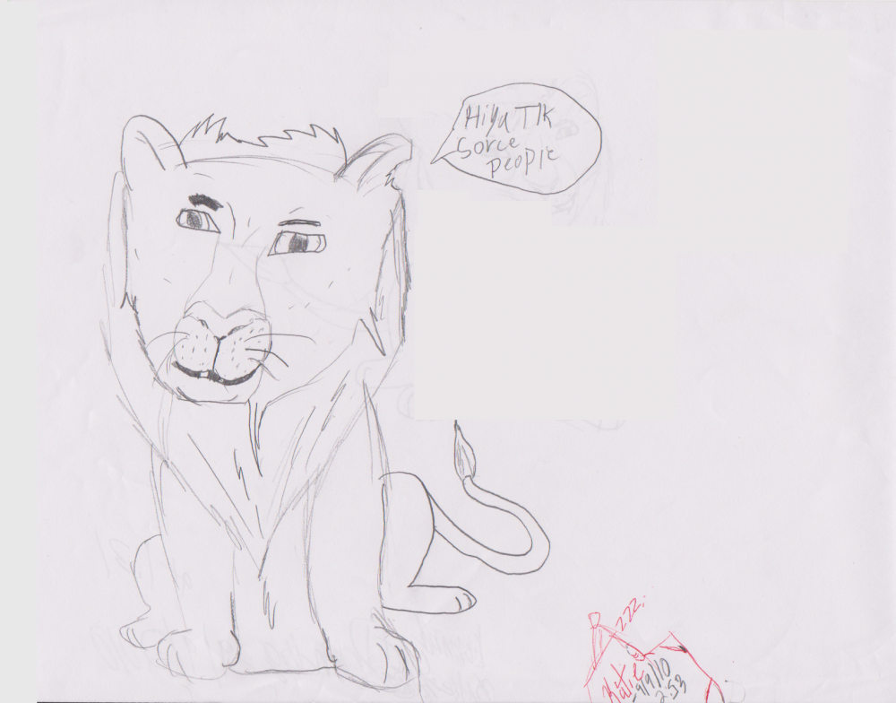 lion drawing # 2 