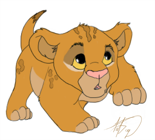 Simba's first Steps