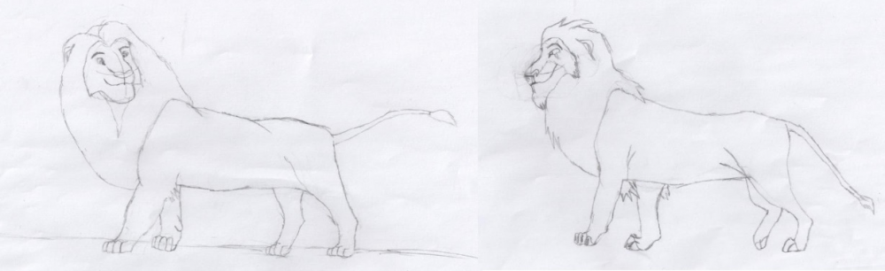 Brouillon - Mufasa et Scar