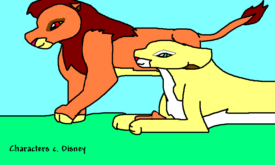 Nala, Simba, and l'il Kiara