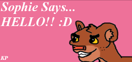 Sophie Welcome Banner