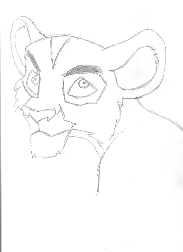 Zira as a cub.